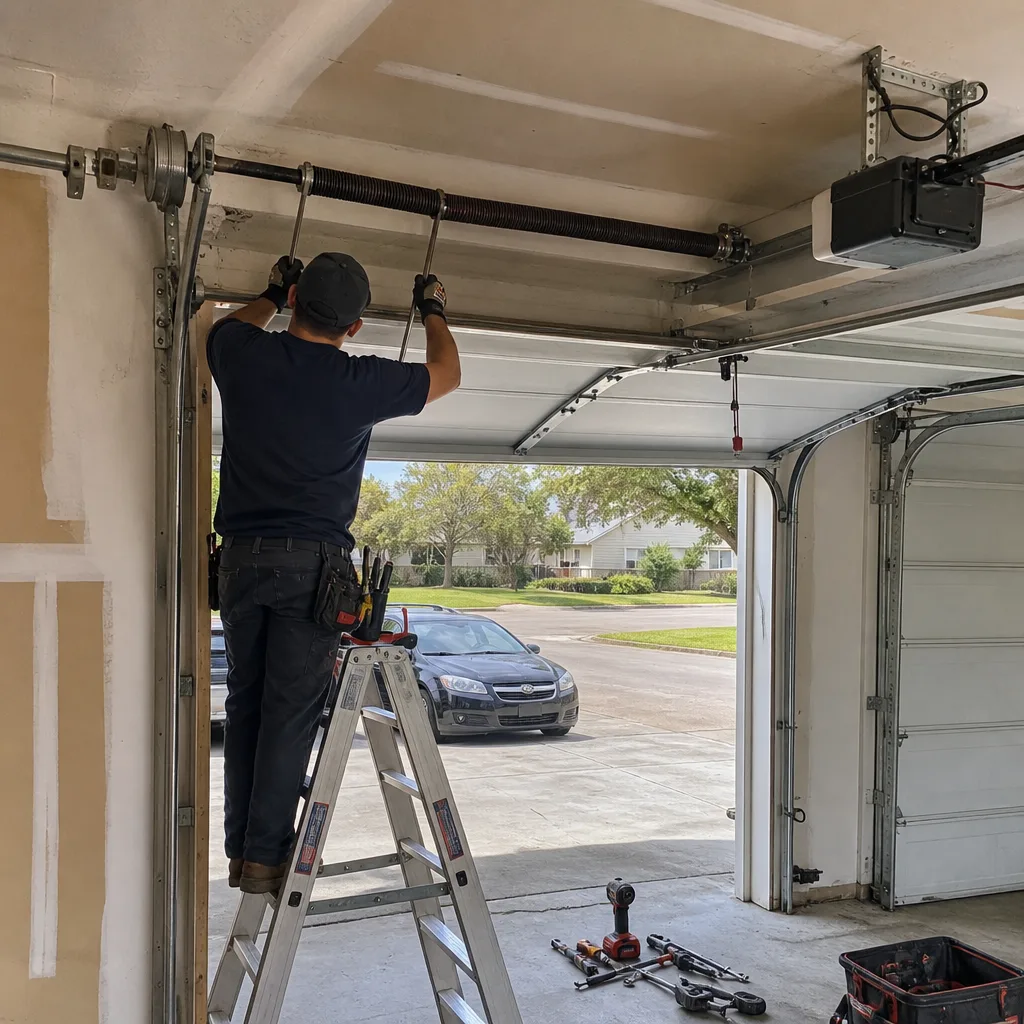 Double Car Door Installation